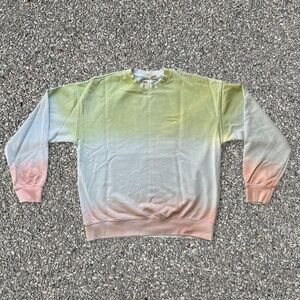 Levi's Red TAB Men's #Crewneck Sweatshirt, #Oversized in tie dye ombre with smal